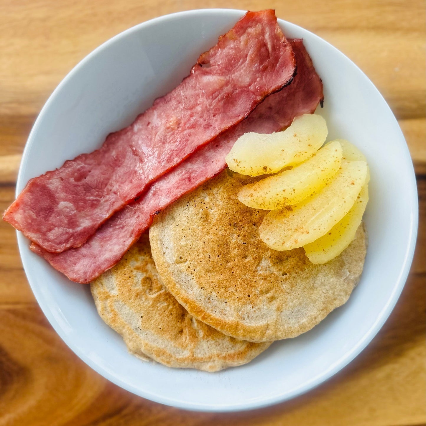 Cinnamon Apple Protein Pancakes